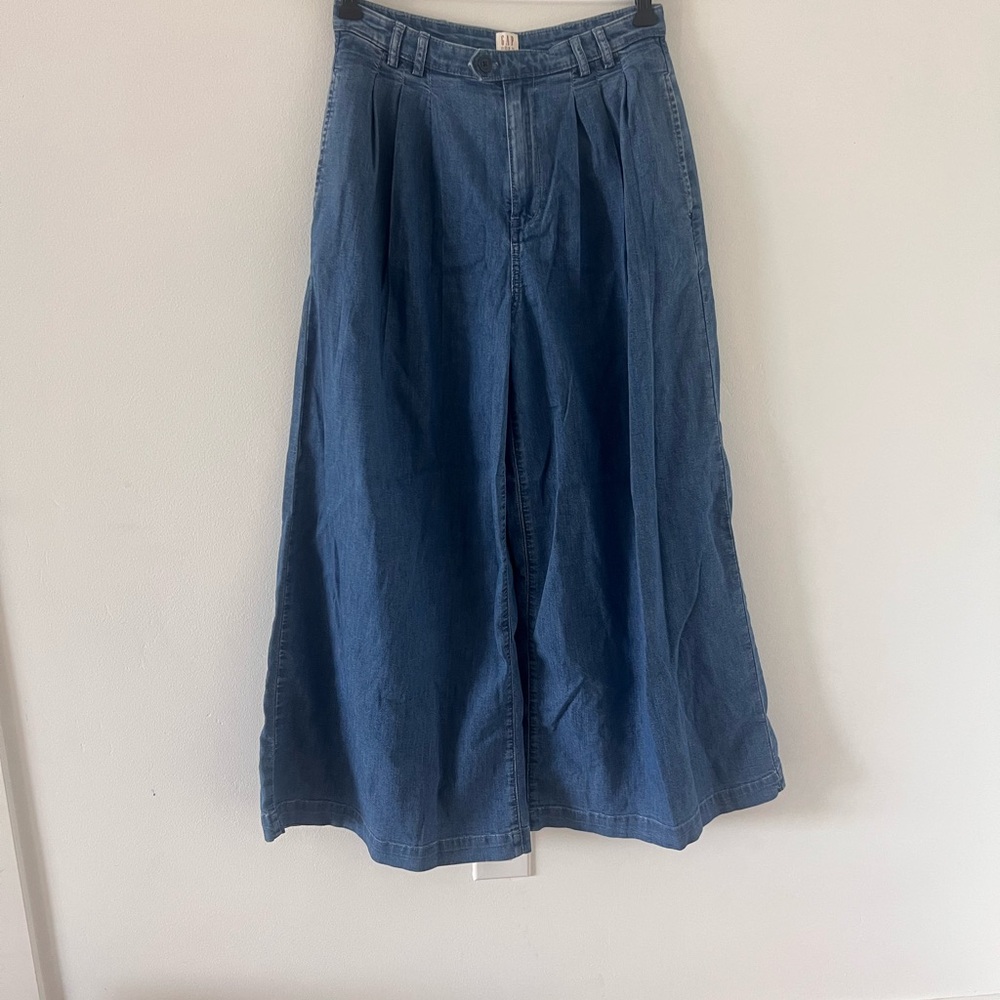 Gap x Doen Wide-Leg Denim Culottes